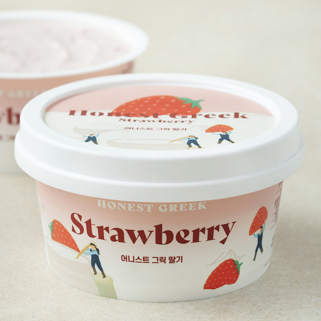 어니스트그릭 딸기, 100g, 1개