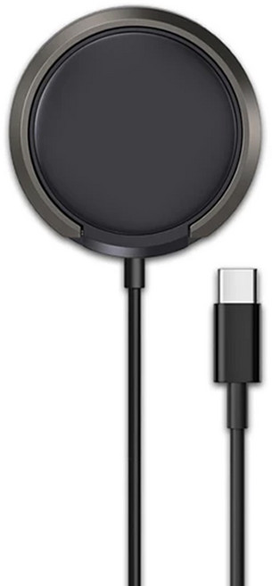 HONG JIN 宏晉 磁吸式無線充電器 HJ-W02 1m, 黑色, 1個