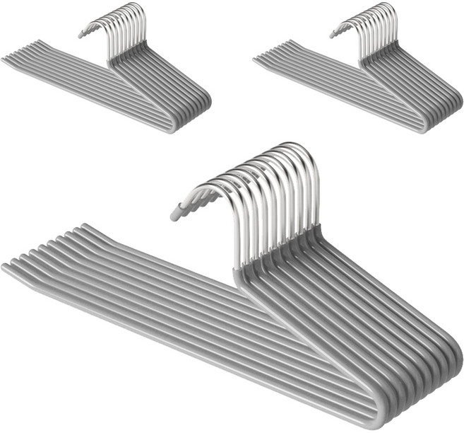 코멧 홈 논슬립 바지걸이, 그레이, 30개