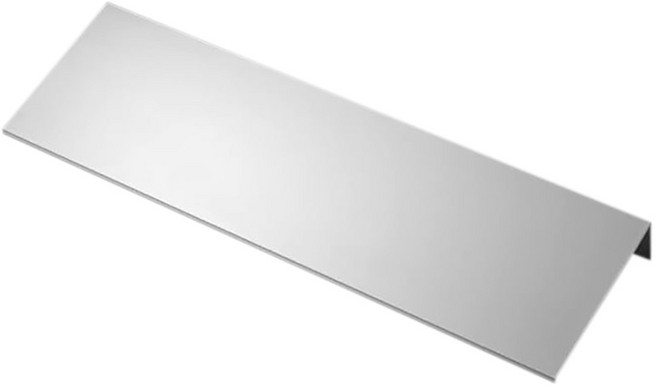 太空鋁免打孔L型置物架 簡約款, 白色, 1個