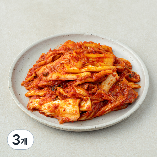 한울 왕애밥상 매운 실비김치, 1kg, 3개