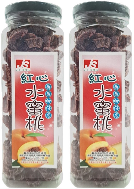 JI SUN 智珗食品 紅心水蜜桃, 290g, 2罐