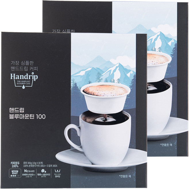 핸드립 블루마운틴100 드립백커피, 10g, 30개입, 2개