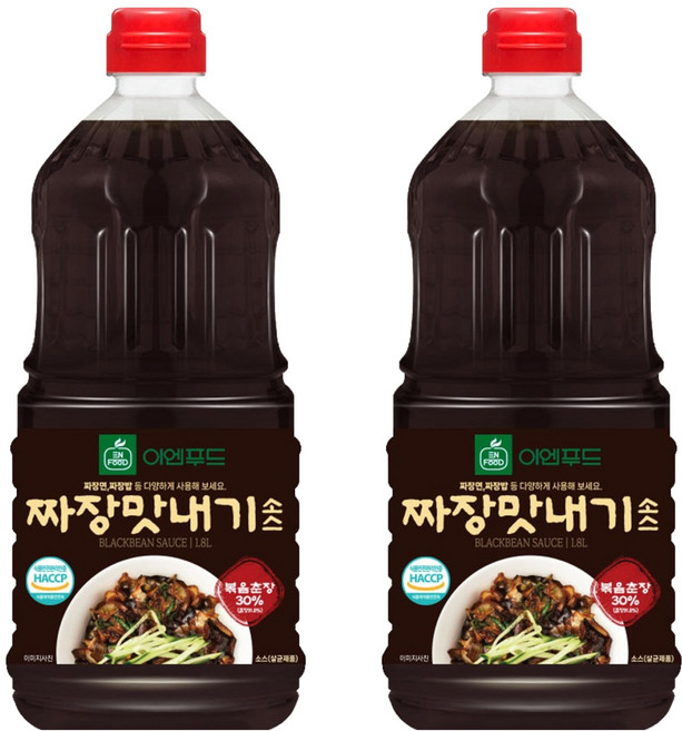 이엔푸드 짜장 맛내기 소스, 1.8L, 2개