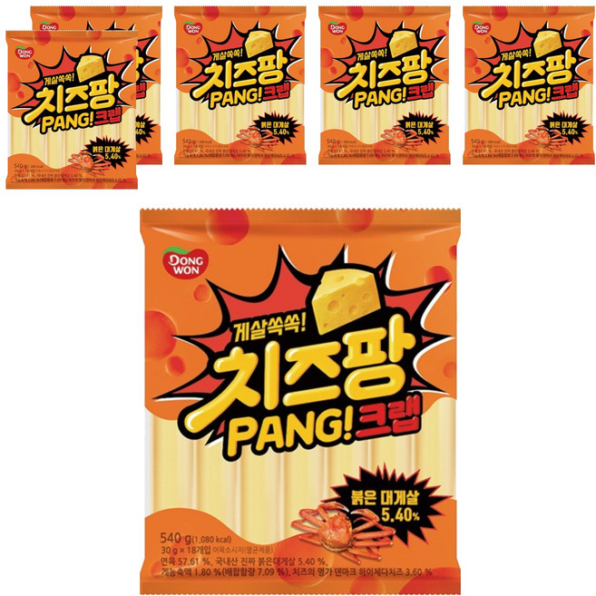 동원 치즈팡 크랩 소시지, 540g, 6개