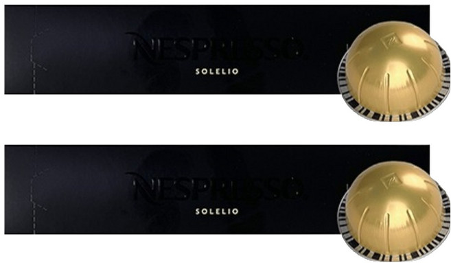 NESPRESSO Vertuo Solareo 膠囊咖啡, 12.5g, 10入, 2個
