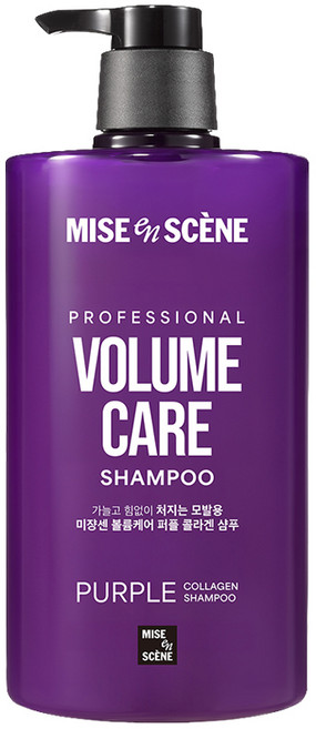 미쟝센 볼륨케어 퍼플 콜라겐 샴푸, 1L, 1개