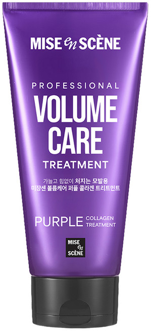 미쟝센 볼륨케어 퍼플 콜라겐 트리트먼트 프루티 플로럴향, 1개, 330ml