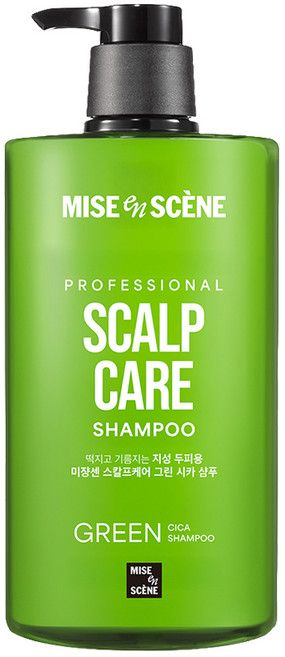 미쟝센 스칼프 케어 그린 시카 샴푸, 1L, 1개