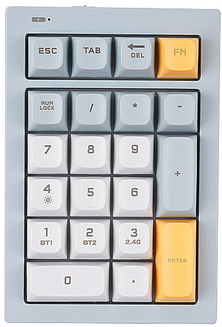 지클릭커 오피스프로 사일런스M 무선 넘버 키패드, Navy Blue RC1, NK21, 제조사축