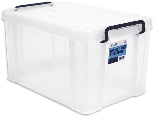 아이리스 하이엔드 버클 리빙박스 BL시리즈, 투명, 43.4L, 1개