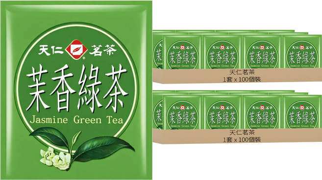 天仁茗茶 茉香綠茶, 2g, 2套, 100個裝