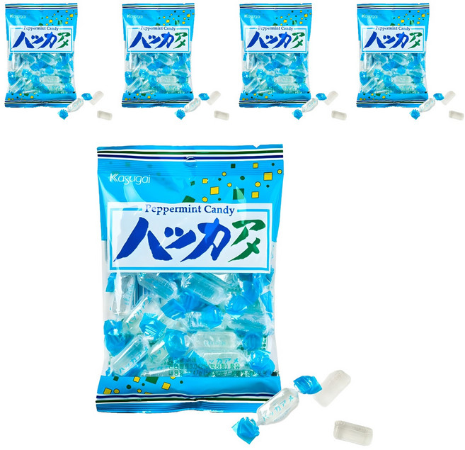 카수가이 하카향 아메 박하사탕, 147g, 5개