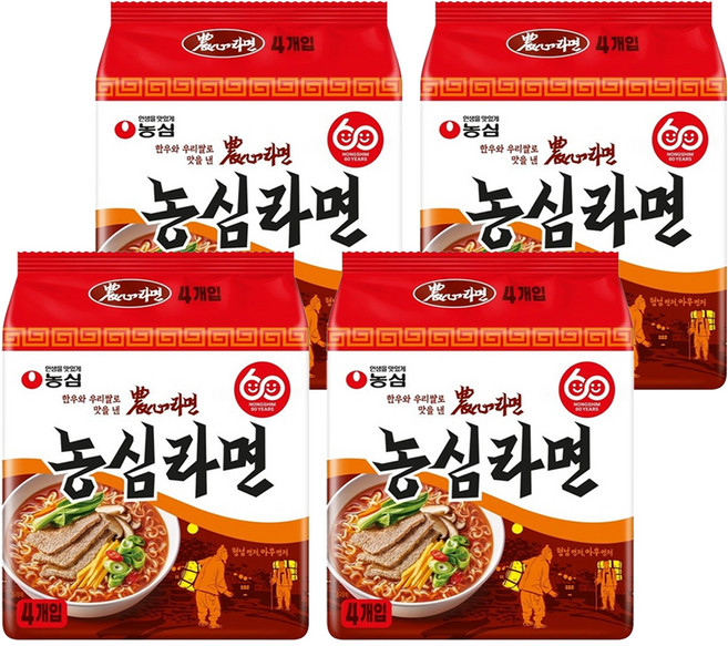 농심 라면 124g, 16개