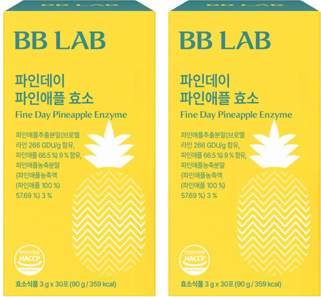 비비랩 파인데이 파인애플 효소, 30회분, 2개