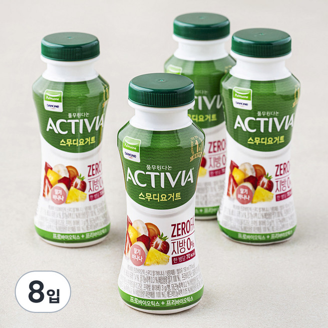 풀무원다논 액티비아 스무디 딸기바나나, 150ml, 4개입, 2개