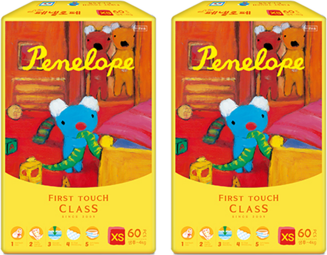 페넬로페 퍼스트클래스 밴드기저귀 공용, 1단계, 120매