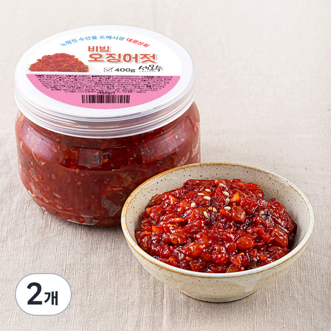 세모수 비빔 오징어젓, 400g, 2개