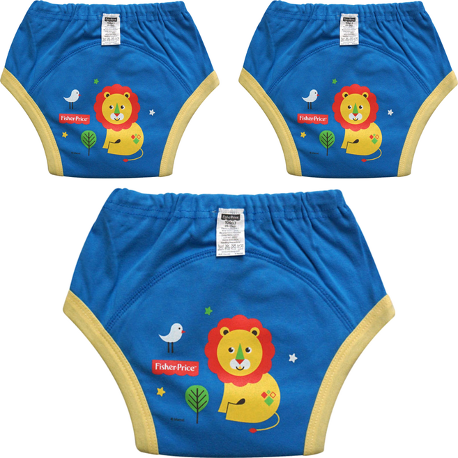 피셔프라이스 4중 방수 배변훈련팬티, 블루, 3개