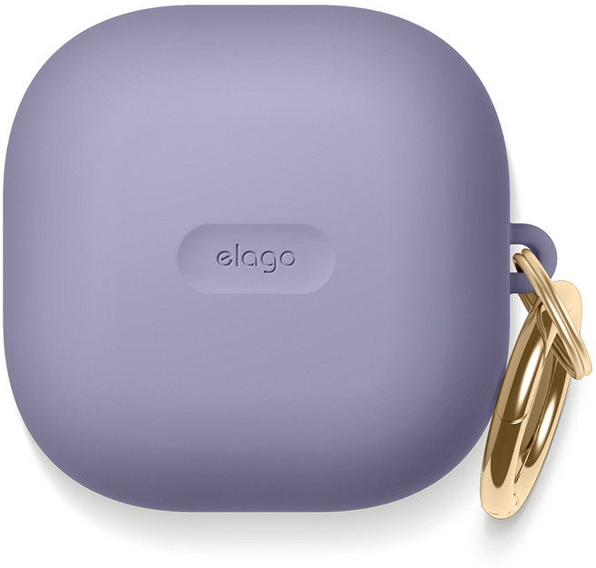 실리콘 행 케이스, 갤럭시 버즈2 / 버즈2 프로 / 프로 / 라이브 / FE, 라벤더그레이, 1개