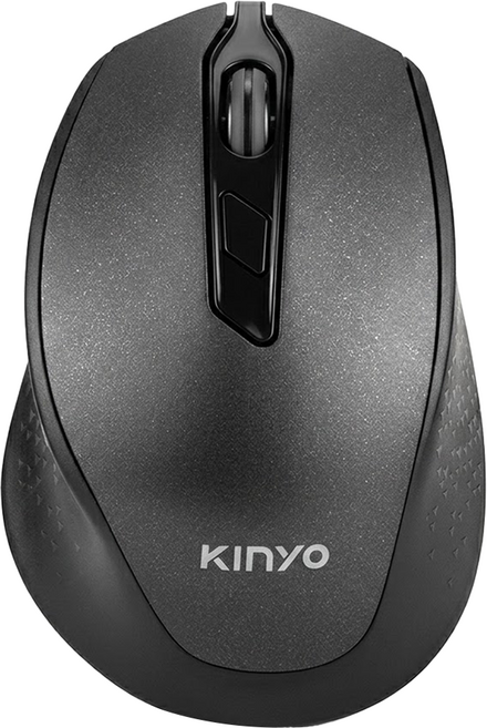 Kinyo 2.4GHz 無線靜音滑鼠, GKM-917, 黑色