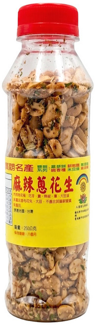 大智慧麻辣蔥花生, 250g, 1瓶