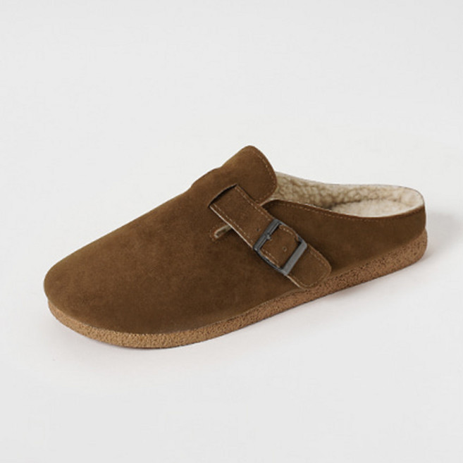 착한구두 여성용 가워 털 뮬 슬리퍼 WTSDR4g159