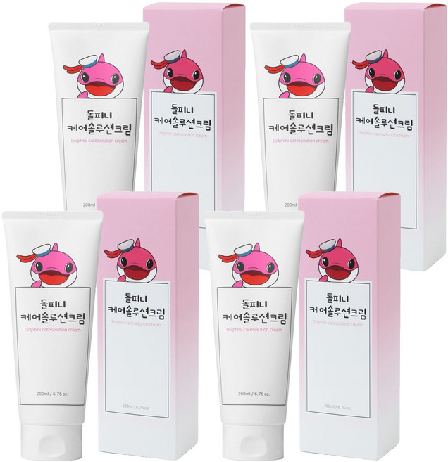 돌피니 케어솔루션 유아 크림, 200ml, 4개