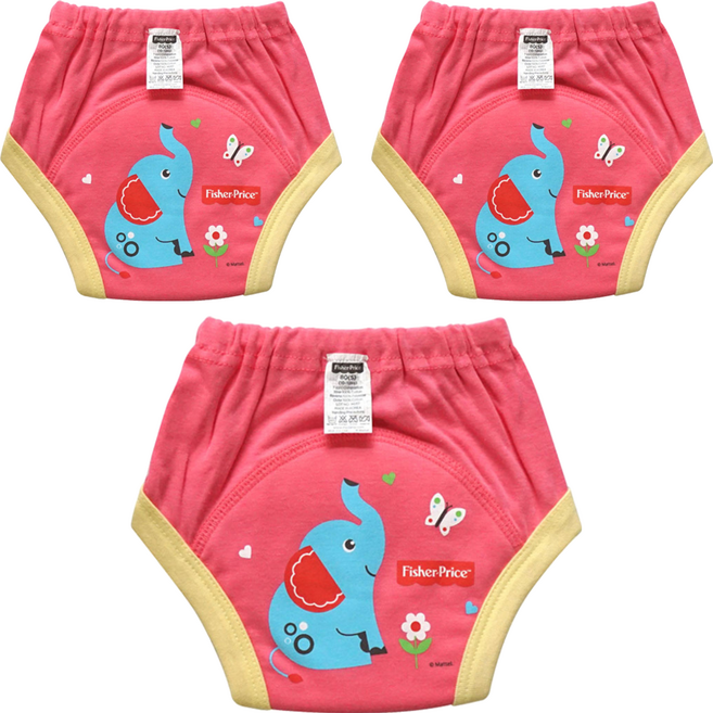 피셔프라이스 4중 방수 배변훈련팬티, 핑크, 3개