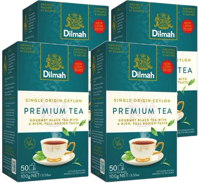 Dilmah 帝瑪 錫蘭紅茶, 2g, 50包, 4盒