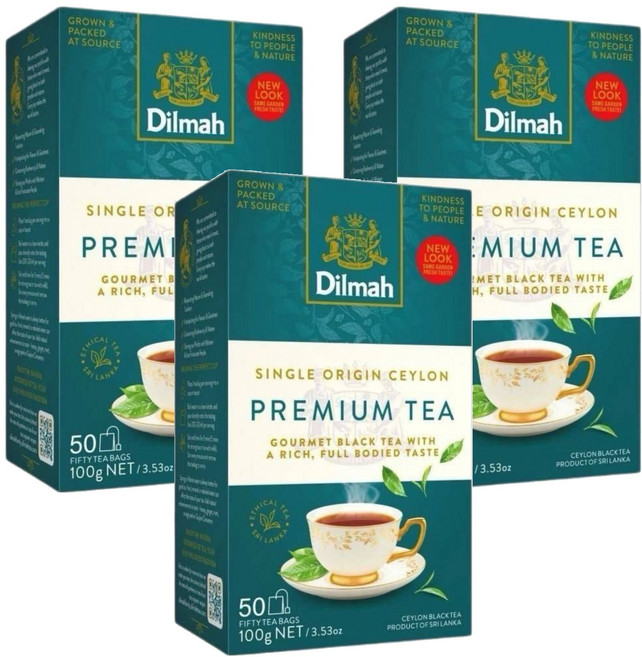 Dilmah 帝瑪 錫蘭紅茶, 2g, 50包, 3盒