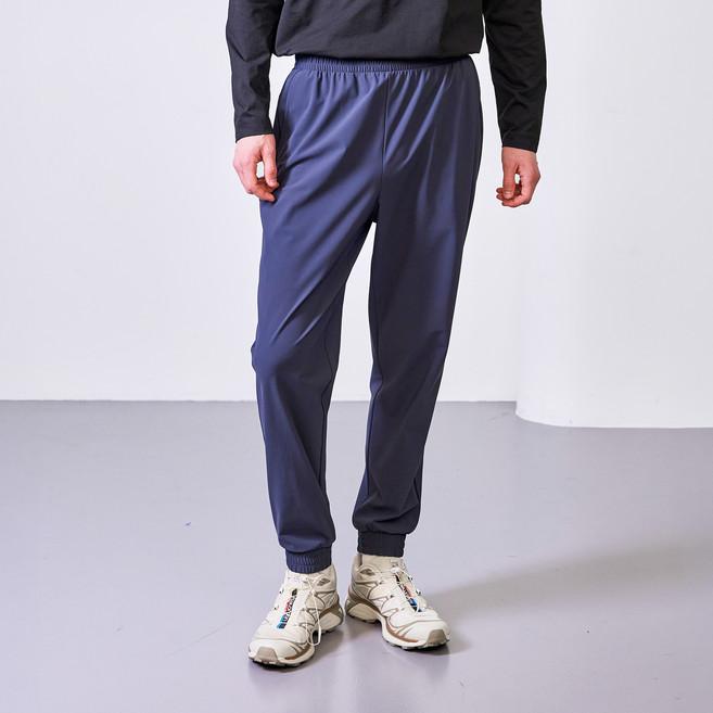 베이직하우스 남성용 수퍼 스트레치 밴딩 스판 조거 팬츠 L1PT0151