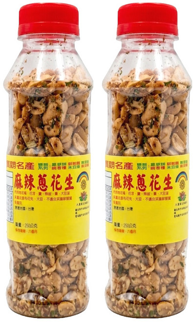 大智慧麻辣蔥花生, 250g, 2瓶