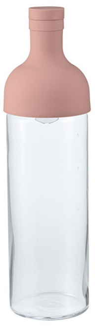 HARIO 好璃奧 酒瓶冷泡茶壼, 粉藕色, 1個, 750