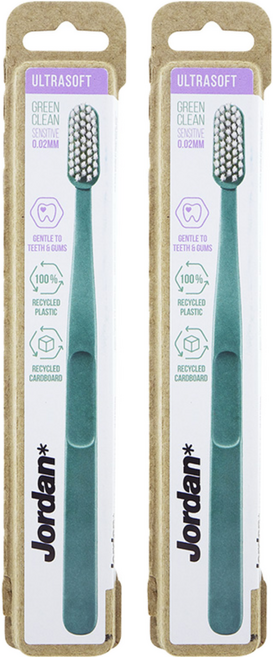 조르단 그린클린 울트라소프트 칫솔 랜덤발송, 1개입, 2개