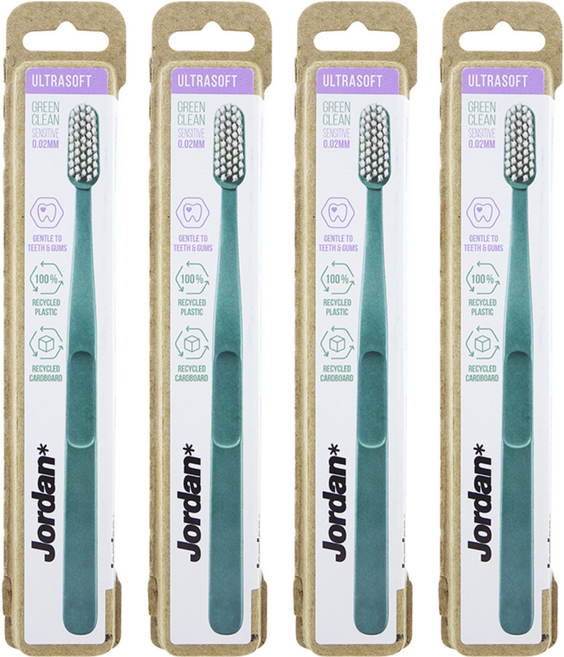 조르단 그린클린 울트라소프트 칫솔 랜덤발송, 1개입, 4개
