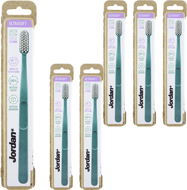 조르단 그린클린 울트라소프트 칫솔 랜덤발송, 1개입, 6개