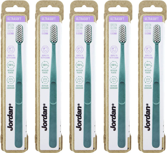조르단 그린클린 울트라소프트 칫솔 랜덤발송, 1개입, 5개