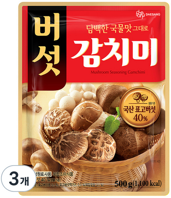 대상 버섯감치미, 500g, 3개