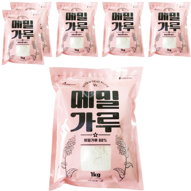 한울식품 메밀가루, 1kg, 6개