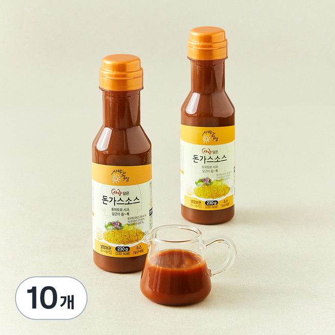 사랑과정성 사랑담은 돈가스소스, 230g, 10개