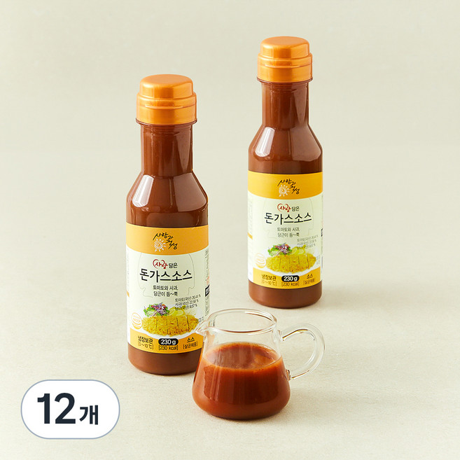 사랑과정성 사랑담은 돈가스소스, 230g, 12개