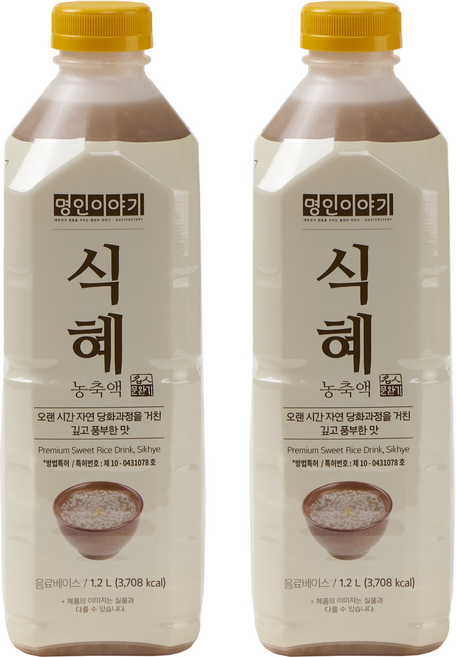 명인이야기 식혜 농축액, 1.2L, 2개