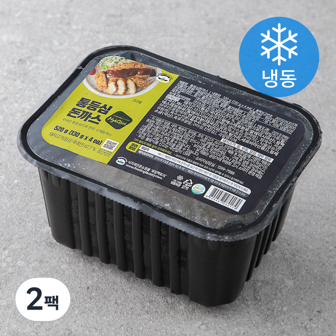 푸딩팩토리 통등심 돈까스 (냉동), 520g, 2개