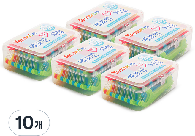 예꼬맘 키즈치실 하드케이스, 5cm, 40개입, 10개