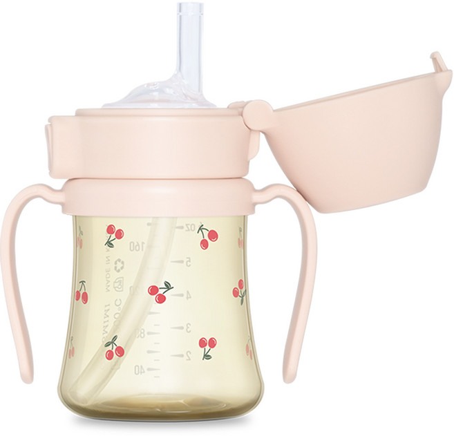 그로미미 PPSU 유아용 빨대컵, 200ml, 1개, 스윗피치