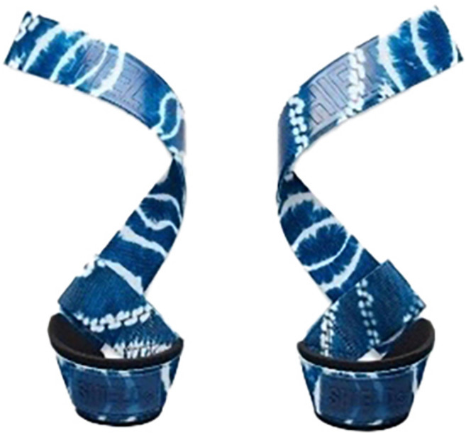 SHIELD 2024 NEW 파워 리프팅 헬스 스트랩 좌우착용 세트, 인디고, 1세트