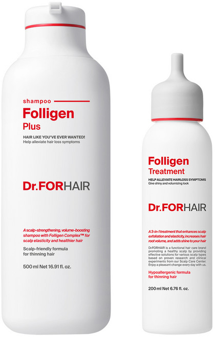 닥터포헤어 폴리젠 플러스 샴푸 500ml + 트리트먼트 200ml, 1개