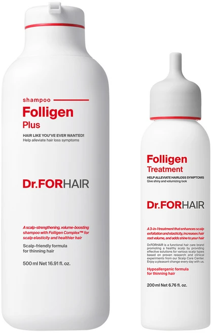 닥터포헤어 폴리젠 플러스 샴푸 500ml + 트리트먼트 200ml, 1개 - 쿠팡