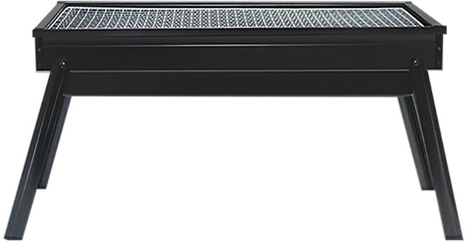 巴巴樂 抽屜式木炭燒烤架 60 x 33 x 22cm, 黑色, 1個